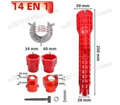 14 in 1 Multifunction Faucet Sink Installer Wrench Plumbing Tool Water Pipe Spanner For Kitchen Bathroom Water Pipe Repair