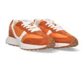Davinia Shoes Zapatillas Deportivas Casual de Mujer, de Diseño Moderno Cierre de cordones y detalle en los laterales. Shoes&Blues.es M4080-Naranja
