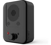 PORCHEDDU Antiladridos device, ladridos de Perros de deusorio, control ultrasónico de ladridos de perros, silenciador de ladridos de perros, recargable con 3 niveles ajustables, Aptos para uso en interiores y Exteriores (Negro)