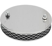 14x3cm High Flow Air Filter Chrome Metal Replacement for SU HS2 1¼ Inch Carburettor Chrome Pancake Air Filter