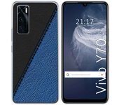 Funda Silicona para Vivo Y70 diseño Cuero 02 Dibujos