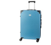 DAM Maleta mediana trolley rígida ultraligera, de ABS de alta resistencia con esquinas reforzadas. Cerradura numérica y 4 ruedas dobles extraíbles y giratorias 360°.   46x27x70Cm