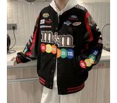 2024 Hot Selling Detachable Motorcycle Suit Jacket For Couples Retro Hip-Hop Loose And Versatile Couple Baseball Suit New Jacket