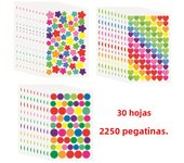 30/60 sheet Reward Stickers for Children Colorful Star Heart Dot Behavior Chart Scrapbook Sticker Student Teacher Supplies