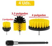 12/4 Pcs Electric Drill Brush Kit scrubber Cleaning Brush For Carpet Glass Car Kitchen Bathroom toilet Cleaning Tools household