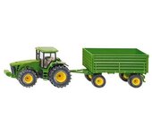 Siku Correpasillos Tractor John Deere con Remolque para Niños - Juguete Divertido Al Aire Libre