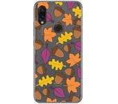 Tumundosmartphone Funda Gel Transparente para Xiaomi Redmi 7 diseño Otoño Dibujos