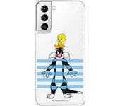 Funda original compatible con Samsung Galaxy S21 Plus - S30 Plus - Piolin y Sylvestre Celeste