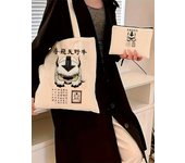 Avatar The Last Airbender Anime Appa YIP YIP Pattern Bag Set, Lightweight Large Capacity Tote Bag, Party Gift Handbag for Girls
