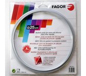 Fagor Goma Olla Express M18804555 Compatible con Olla Express Fagor con Diámetro Interior de 25 Centímetros  Silicona, Ø25 cm, Gris