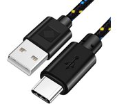 OLAF Nylon Braided USB Type C Cable 1M 2M 3M Data Sync Fast Charging USB C Cable For Samsung S9 S10 Xiaomi mi9 mi8 Huawei Type-c