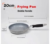 28cm Wok Frying Pan Non-Stick Durable Ceramic Pot Home Steak Skillet Pancake Fried Induction Cooker Gas Stove Universal Saucepan