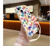 Love Lucky Heart Phone Case for Oneplus Nord 3 2 9R 9 8T 8 7 7T Pro 6 5G Liquid Silicone Cover with Hand Strap