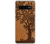 Tumundosmartphone Funda Gel Tpu para Samsung Galaxy S10 Plus diseño Cuero 03 Dibujos