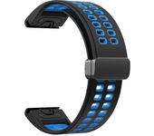 QuickFit 22MM 26MM Silicone Magnetic D Buckle Strap For Garmin Fenix 6XPro 5XPlus EPIX Gen2 TACTIX DELTA Bracelet Watchband