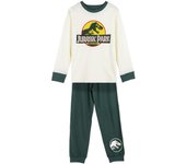 Jurassic World Pijama Manga Larga Jurassic Park Verde Niño