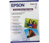 Papel Epson Premium Glossy Foto A3+ Para Stylus Photo 1270 20H.