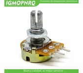 100pcs WH148 B1K B2K B5K B10K B20K B50K B100K B500K 3Pin 15mm Shaft Amplifier Dual Stereo Potentiometer 1K 2K 5K 10K 50K 100K