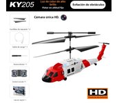 ky205 RC Helicopter HD Dual Camera Drone 360° Total Obstacle Avoidance Drone with Camera Aerial Equipment Gravity Sensing Dron