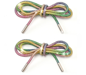 1Pair/2Pcs Rhinestone Shoe Lace Luxury Diamond ShoeLace Bright String Cross Braiding Strap DIY Drawstring Shoe Accessories