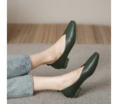 Woman Spring Casual Square Toe Low Soft Soled Lolita Flats Ballerina Red Female Elegant French Retro Buckle Mary Janes