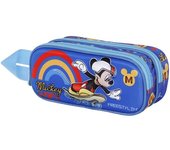Disney Mickey Mouse Freestyle 3D Double Pencil Case, Blue