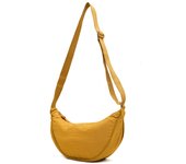 Bolso bandolera de Nailon impermeable con forma de Medio Luna, informal y lidero, para Mujer, with Correa ajustable para el hombre, ideal para Viajes, comprar, escuela y oficina.