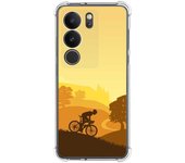 Funda Silicona Antigolpes para Vivo V29 5G diseño Ciclista Dibujos