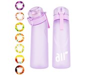 1pc Air Water Bottle With 1pc Random Flavor Pods Portable Transparent With Straw Leak Proof Suitable for Outdoor Sports