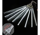 50cm 8Tubes LED Meteor Shower Rain Lights Waterproof Falling Raindrop Fairy String Light for Christmas Holiday Party Patio Decor