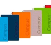 Pack 6 Cuadernos Libretas Espiral Tapa Plastico Polipropileno A4 90 gramos 80 Hojas Cuadricula Mela 2.5 milimetros
