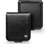 QIALINO 100% Natural Genuine Leather Case for Samsung Galaxy Z Flip5 5G Premium Cowhide Wallet Cover for Samsung Z Flip 5 Case