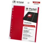 Ultimate Guard 18-Pocket Pages Side-Loading 10 Unidades Rojo