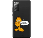 Funda original compatible con Samsung Galaxy S20FE - S20 Lite 5G Negro con un diseño de Garfield Hate Mondays
