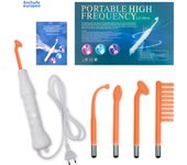 Profesional De Cuidado Facial Kit With Lámpara De Alta Frecuencia 4PCs Herramienta De Tratamiento De Acné Y Cuidado Del Cabello HF En Caja Gift