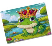 MERCHANDMANIA PUZZLE PEQUEÑO TAMAÑO APROX. A5 DE 80 PIEZAS el principe rana cuento niños infantil dibujos rompecabezas puzle para adulto