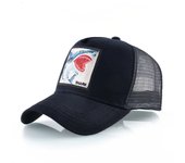 Trucker Caps Men Women Streetwear Hip Hop Baseball Cap With Shark Embroidery Patch Snapback Drake Bones Casquette Four Seasons