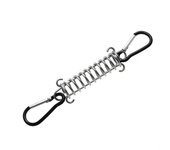 Stainless steel Tent Wind Rope Spring Buckle Tent Tensioner Camping Deck Pegs With Carabiner Clips Awning Tightener Fixed Hook
