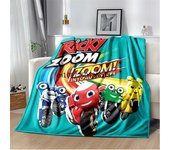 RR-Ricky Z-Zoom Cartoon Poster Blanket,Lightweight Warm Insulation Sofa Bed Office Car Knee Pads Blankets,Decke
