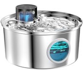 3.2L Recharge 5V USB Cat Water Fountain Automatic Sensor Stainless Steel Cat Dog Water Fountain Multiple Pet Drinking Bowls