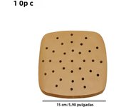 100PCS Air Fryer Paper Disposable Steamer Liners Kitchen Bakeware Papers Baking Non-Stick Steaming Mat Oil-absorbing Paper