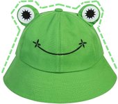 Sombrero de pescador Chalier Frog para hombre o mujer, sombrero de sol de playa plegable para exteriores, gorra de pescador de algodón bonita de verano