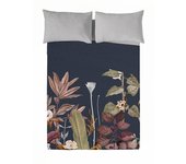 JUEGO DE SÁBANAS 100% ALGODÓN AZALEA DARK ICEHOME FABRICADO EN ESPAÑA
