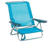 Alco 604ALF/0030 - Silla Tumbona Baja de Playa Aluminio Turquesa