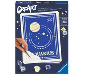 Kit para pintar con números ravensburger creart serie trend d zodiac: acuario