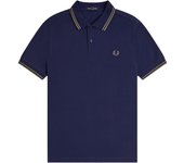 Polo Fred Perry Twin Tipped Hombre Azul