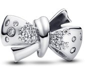 Pandora Charm en plata de ley Lazo Brillante 793442C01 , para Mujer