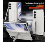 Wristband Holder Hinge Phone Case For Samsung Galaxy Z Fold 6 5 4 3 With Pen Slot & S Pen Screen Protector Film Protective Cover