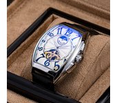 AOKULASIC Mechanical Watches Fashion Men Watches Tonneau Dial Tourbillon Automatic Mechanical Watch Men Moon Phase reloj hombre