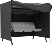 Outsunny Funda Balancín Jardín Funda Columpio Jardín Exterior Cubierta de Columpio con 2 Cremalleras Impermeable 177x114x152 cm Gris Oscuro